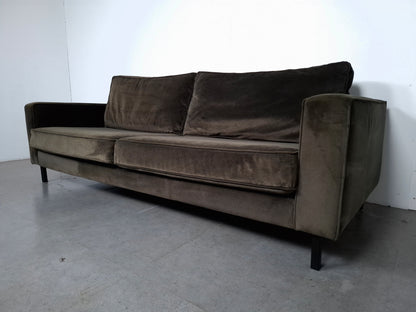 Woood Robin 3 zits Bank met Hocker | Warmgroen