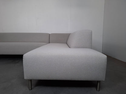 Hoge kwaliteits, moderne stijls hoekbank | Beige /Wit