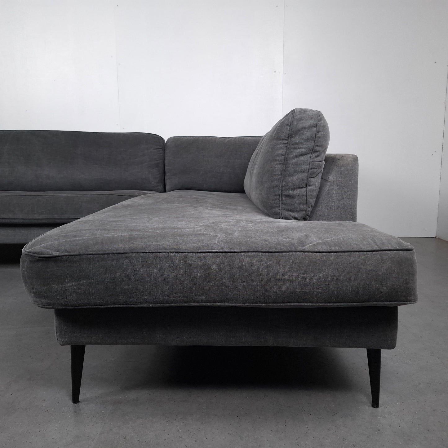 Vt Wonen, Crew Grey hoekbank | Jeans grijs