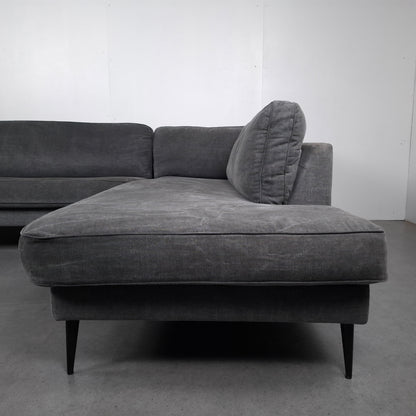 Vt Wonen, Crew Grey hoekbank | Jeans grijs