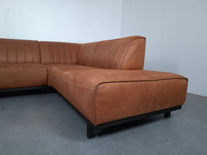 Industriële hoekbank | Cognac