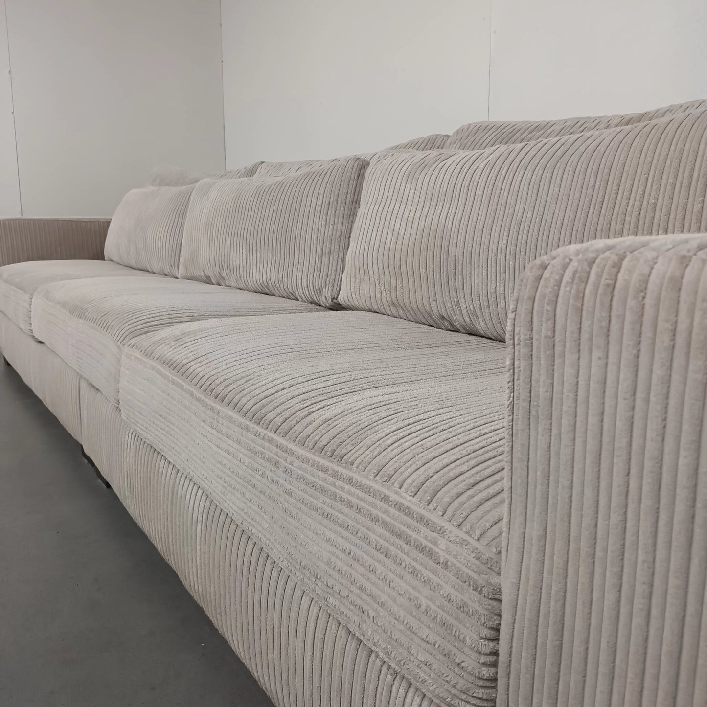 Vellarte Furniture Ribstof bank | Wit