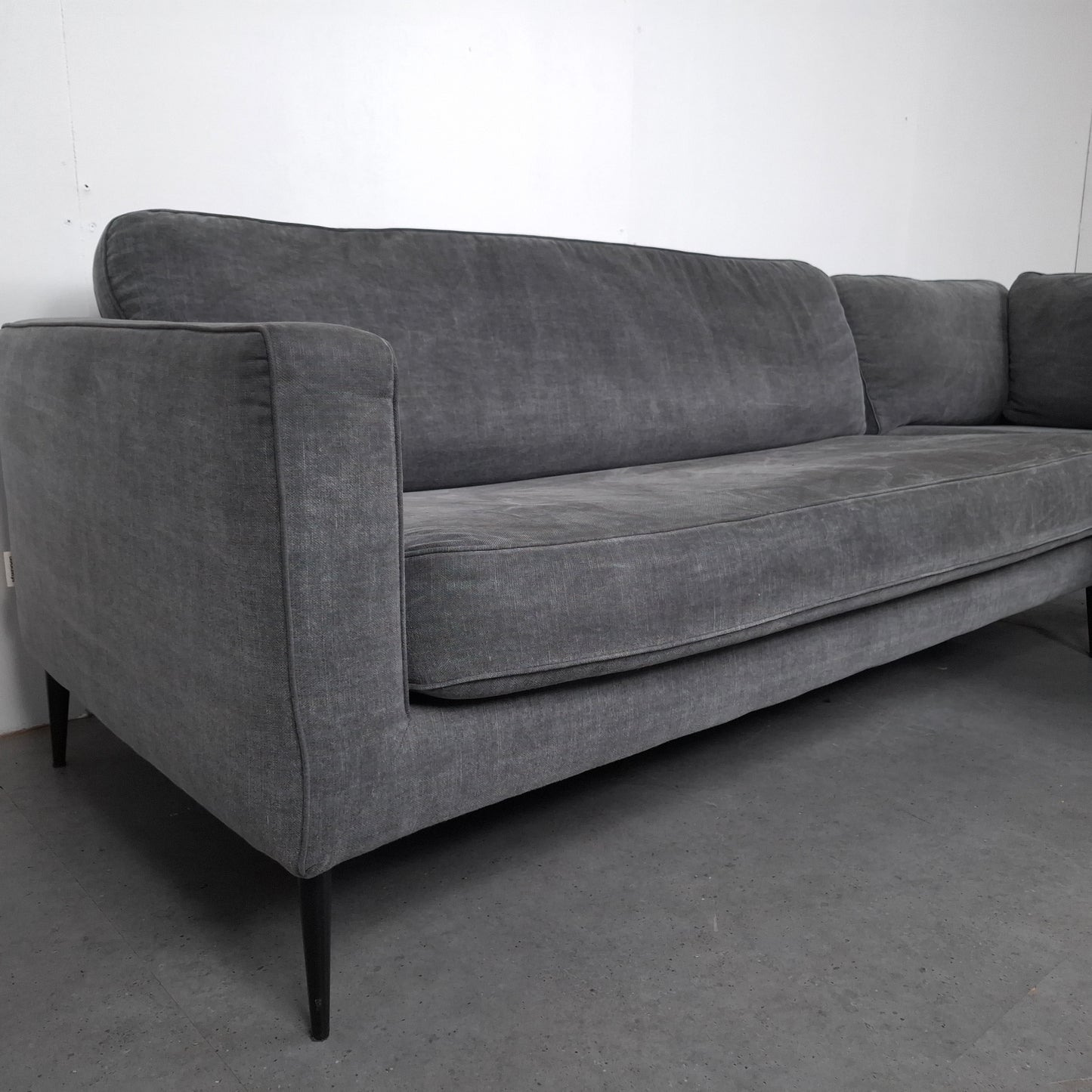 Vt Wonen, Crew Grey hoekbank | Jeans grijs