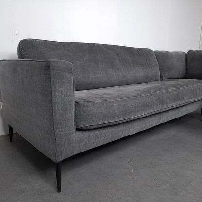 Vt Wonen, Crew Grey hoekbank | Jeans grijs