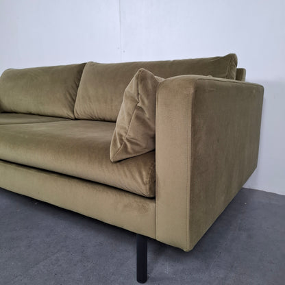 Velvet 2 zits bank | Mosgroen