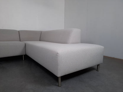 Hoge kwaliteits, moderne stijls hoekbank | Beige /Wit