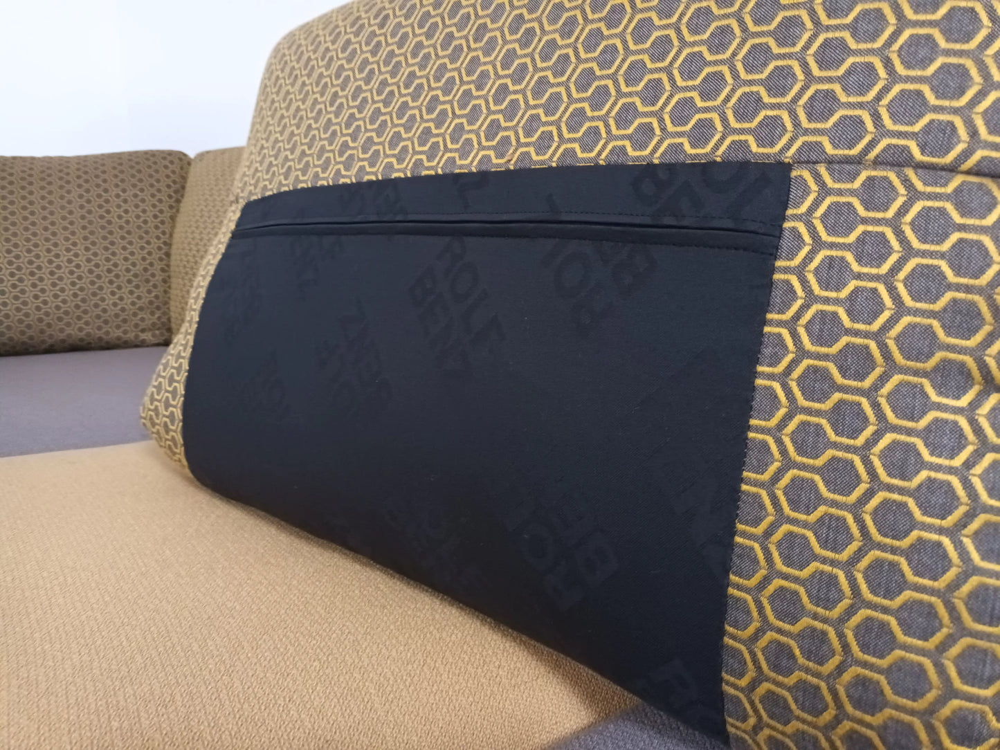 Rolf Benz designer hoekbank | Licht grijs & geel