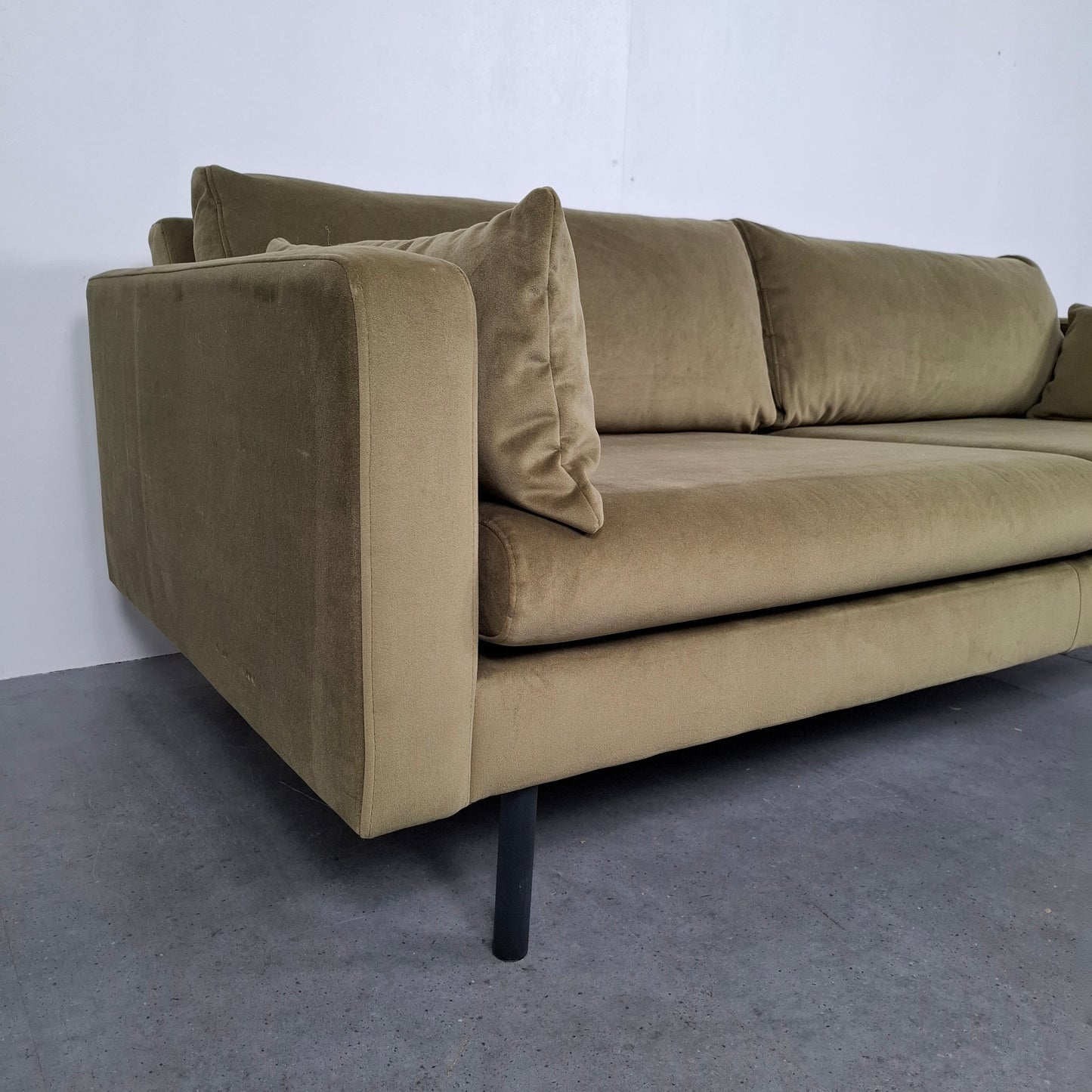 Velvet 2 zits bank | Mosgroen