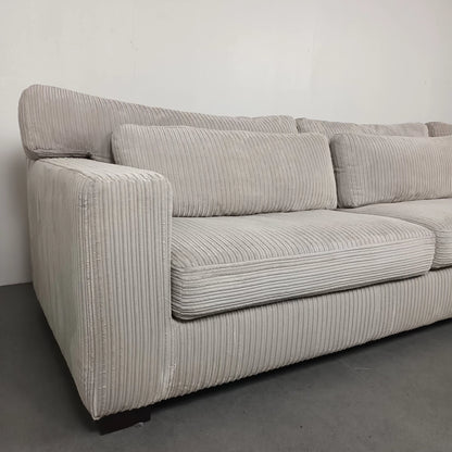Vellarte Furniture Ribstof bank | Wit