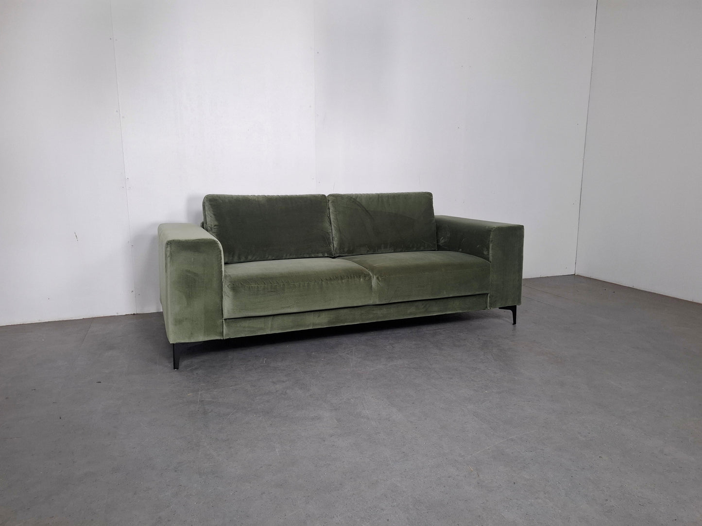 Velvet 2,5 zits Bank | Groen