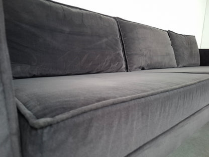 BePureHome Rodeo 3 zits velvet bank | Grijs