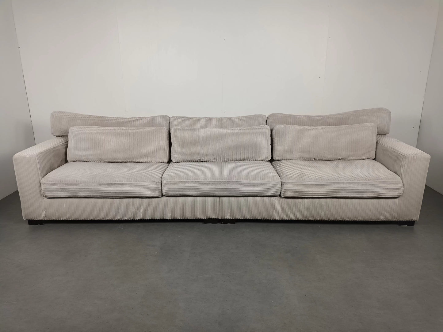 Vellarte Furniture Ribstof bank | Wit