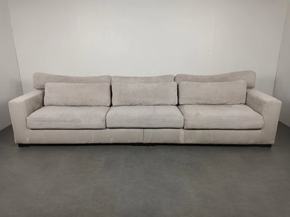Vellarte Furniture Ribstof bank | Wit