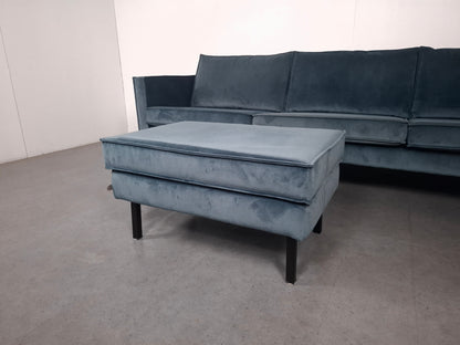 BePureHome 3 zits Bank met Hocker | Velvet Teal