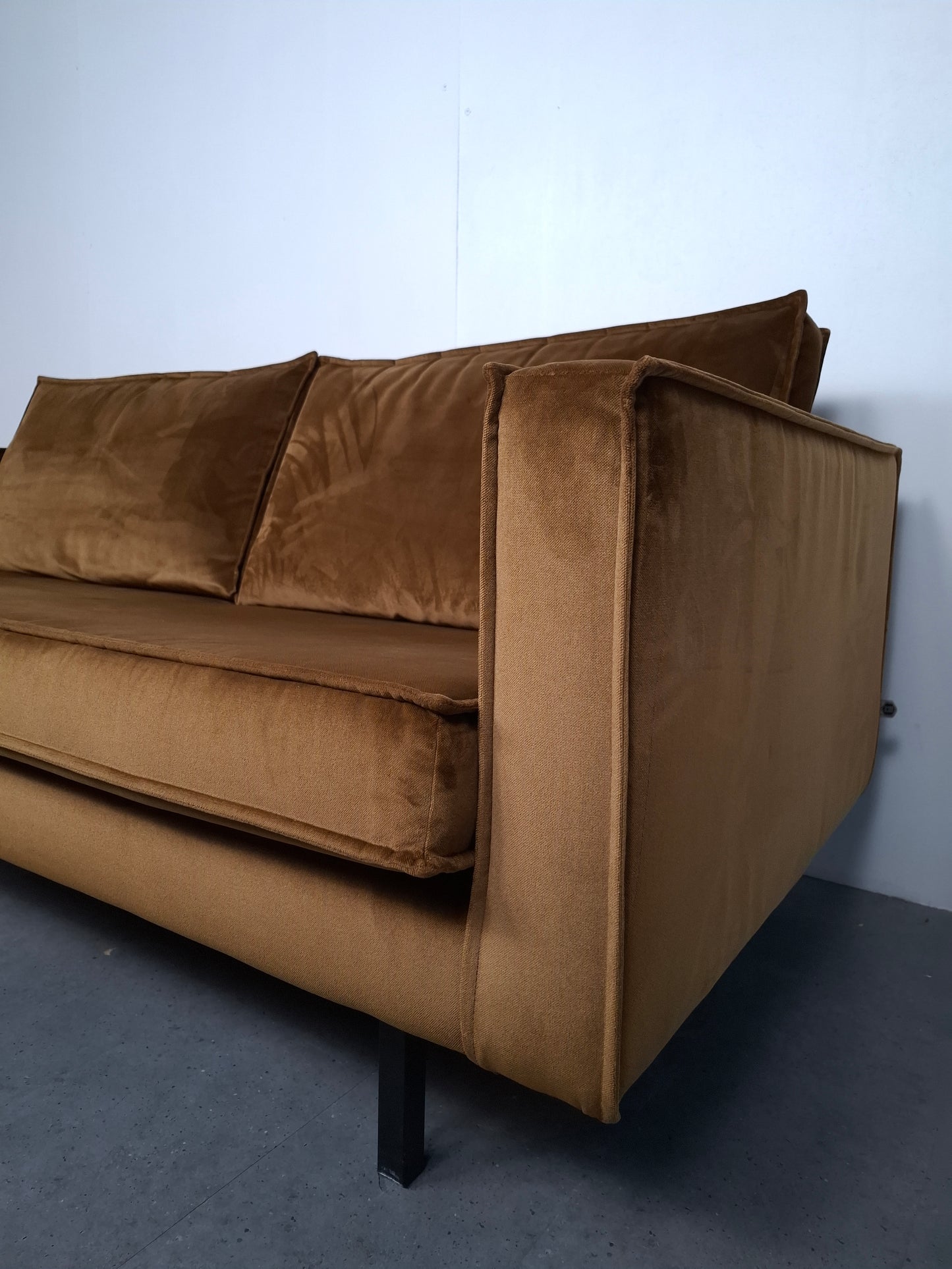 BePureHome Rodeo velvet 2 zits bank | Geel