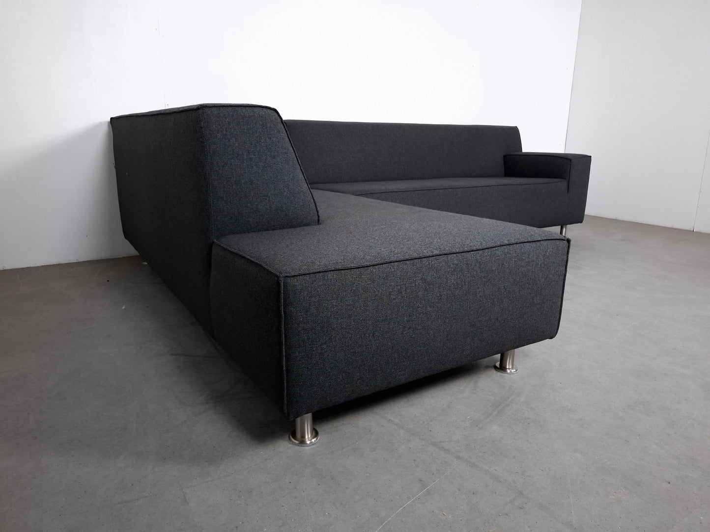 Moderne Hoekbank met Hocker | Grijs