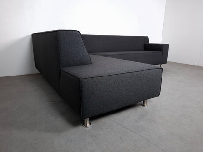 Moderne Hoekbank met Hocker | Grijs