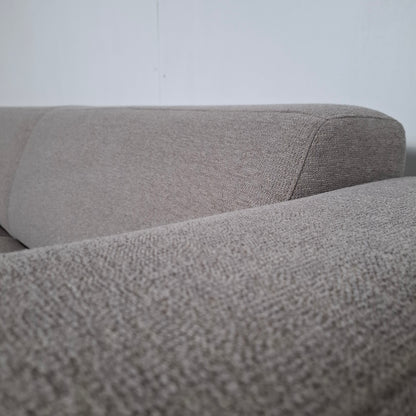 BY SIDDE Odin 4 zits bank met hocker | Grijs