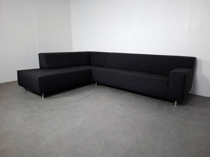 Moderne Hoekbank met Hocker | Grijs