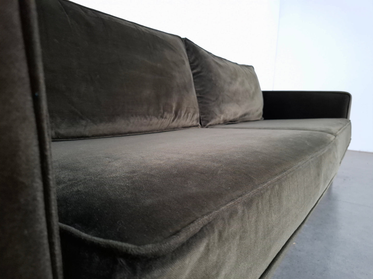 Woood Robin 3 zits Bank met Hocker | Warmgroen