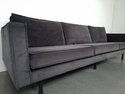 BePureHome Rodeo 3 zits velvet bank | Grijs