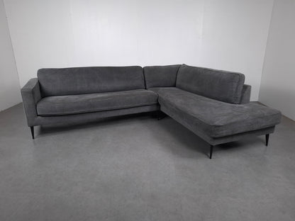 Vt Wonen, Crew Grey hoekbank | Jeans grijs