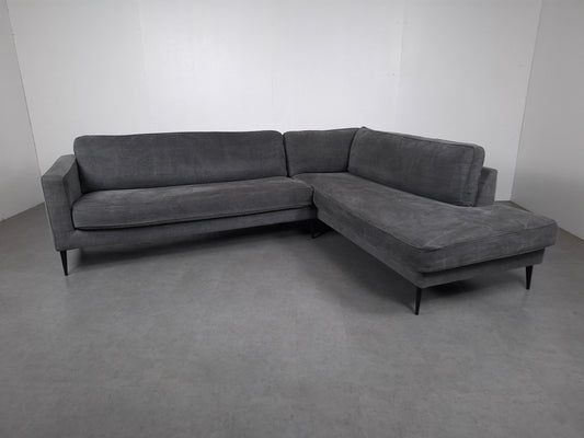 Vt Wonen, Crew Grey hoekbank | Jeans grijs