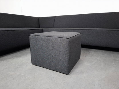 Moderne Hoekbank met Hocker | Grijs