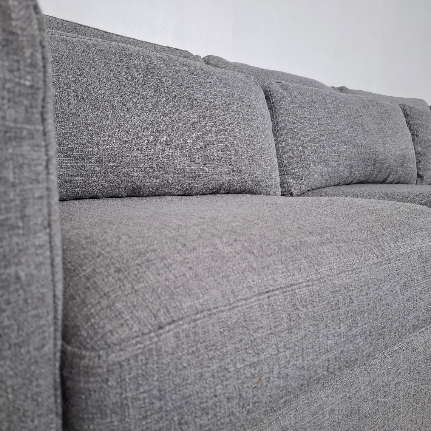 Montel bean style hoekbank | Licht grijs gemeleerd