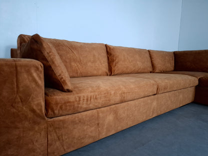 Velourse Hoekbank met 2 sets Hoezen | GRATIS BEZORGING | Gereinigd