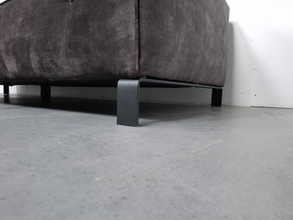 Velourse 3 zits bank met Stonewash | Grijs