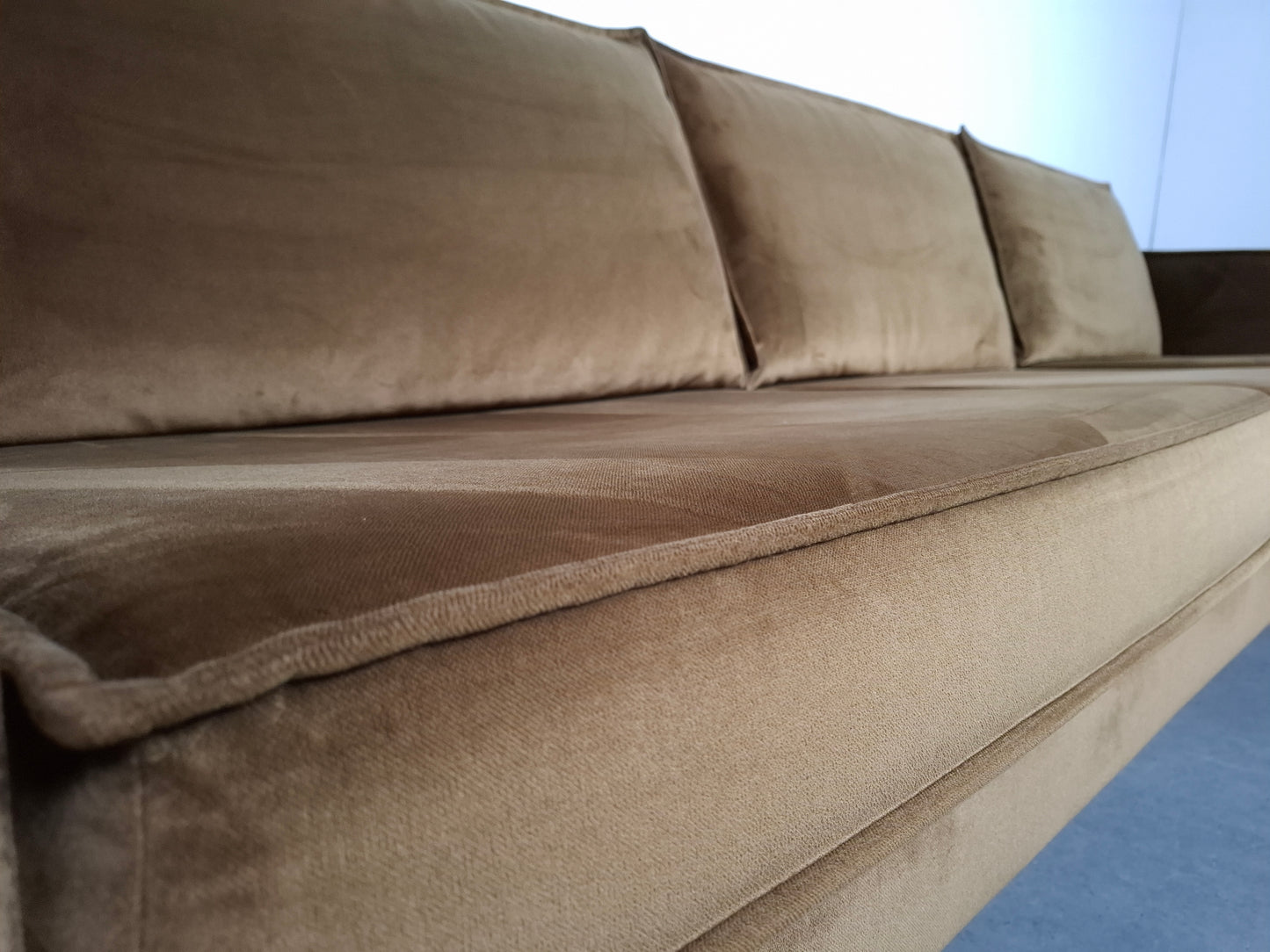BePureHome Rodeo velvet 3 zits bank | Geel