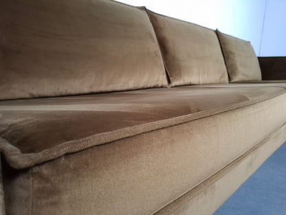 BePureHome Rodeo velvet 3 zits bank | Geel