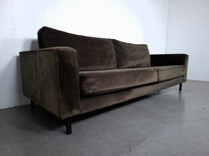 Woood Robin 3 zits Bank met Hocker | Warmgroen