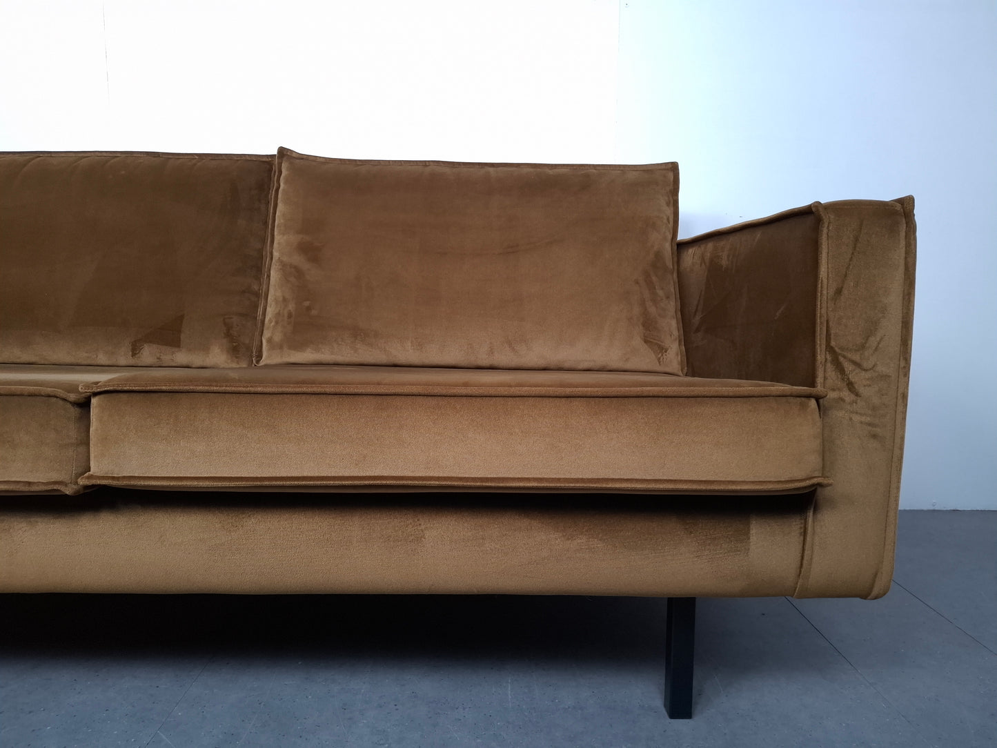BePureHome Rodeo velvet 3 zits bank | Geel