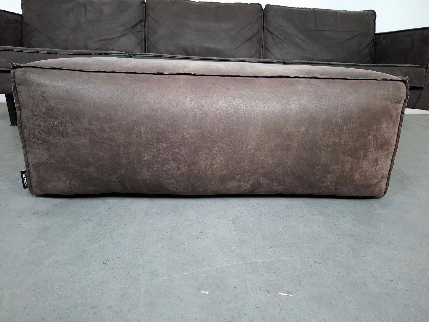 BePure Rodeo 3 zits Bank met Poef | Grijs