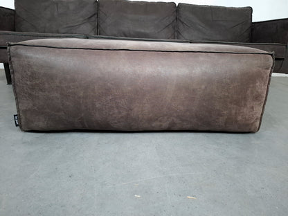 BePure Rodeo 3 zits Bank met Poef | Grijs