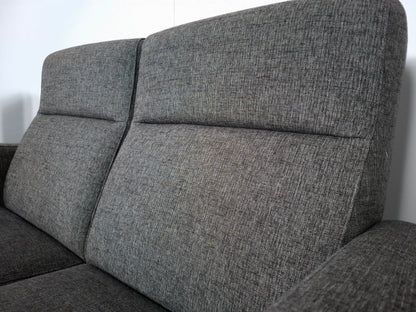 Moderne 2 zits Bank met Fauteuil | Grijs gemeleerd