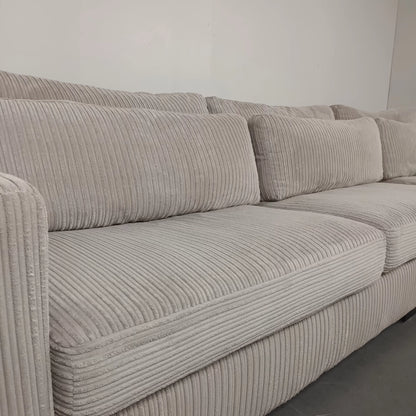 Vellarte Furniture Ribstof bank | Wit