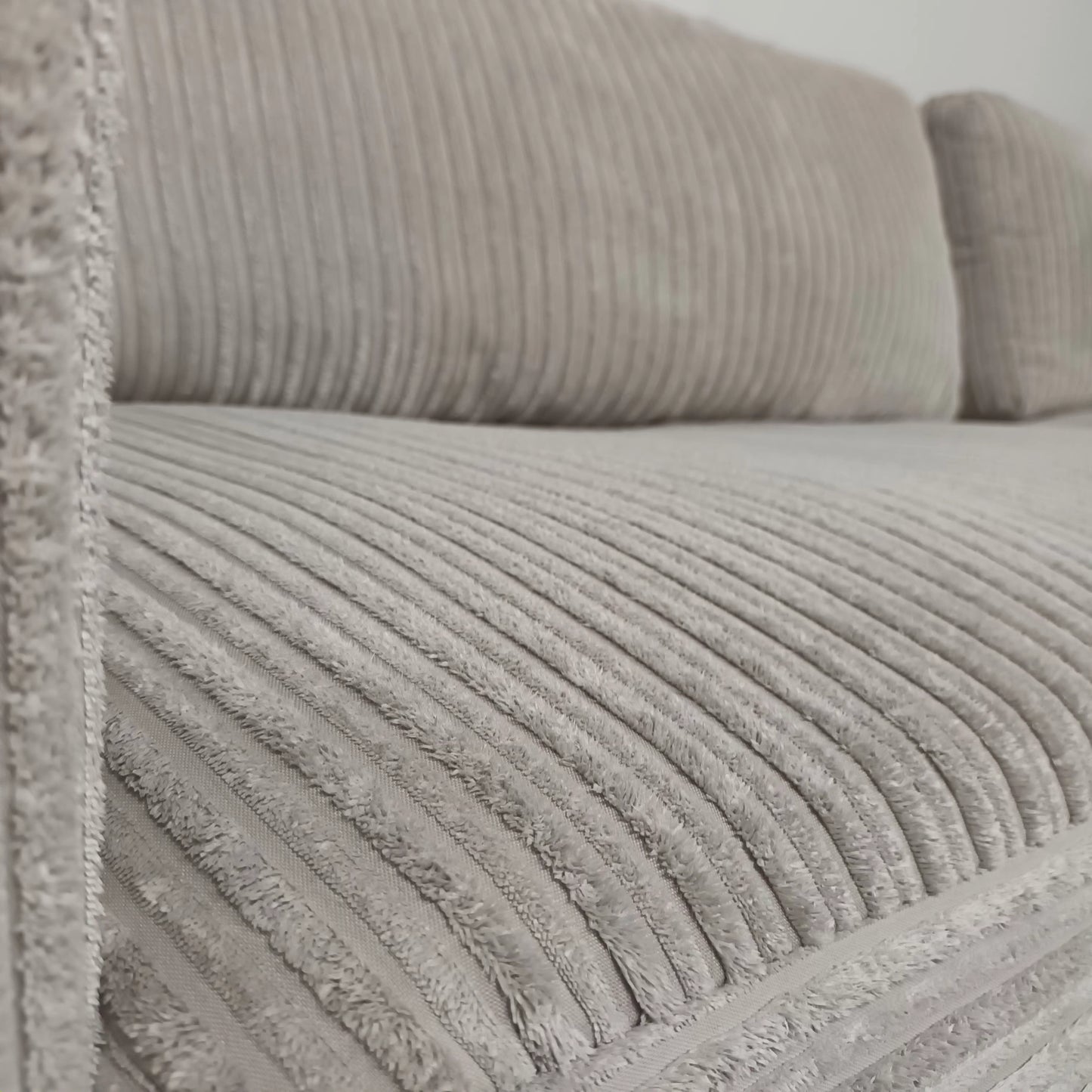 Vellarte Furniture Ribstof bank | Wit