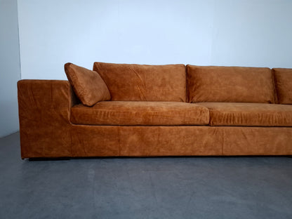 Velourse Hoekbank met 2 sets Hoezen | GRATIS BEZORGING | Gereinigd