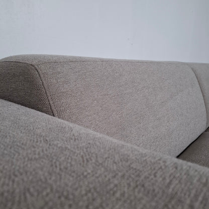 BY SIDDE Odin 4 zits bank met hocker | Grijs