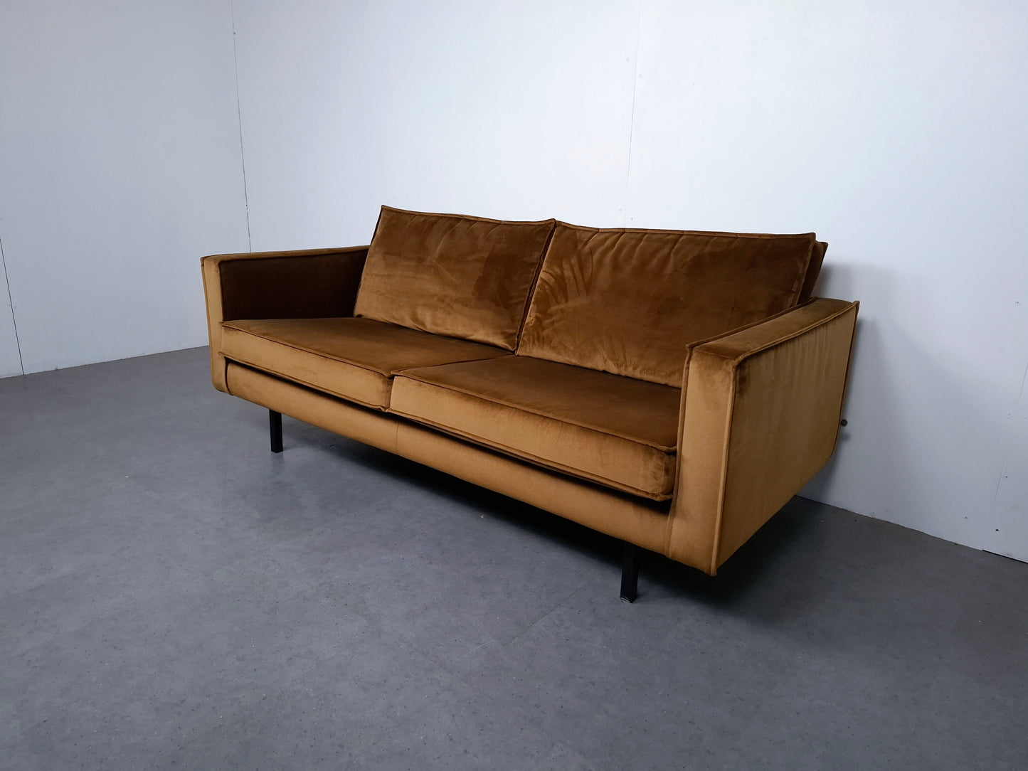 BePureHome Rodeo velvet 2 zits bank | Geel
