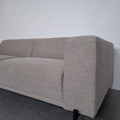 BY SIDDE Odin 4 zits bank met hocker | Grijs
