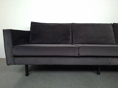 BePureHome Rodeo 3 zits velvet bank | Grijs
