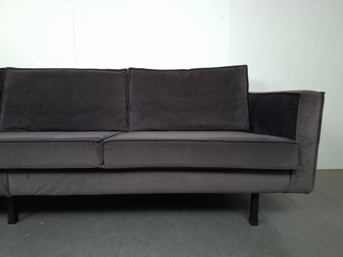 BePureHome Rodeo 3 zits velvet bank | Grijs