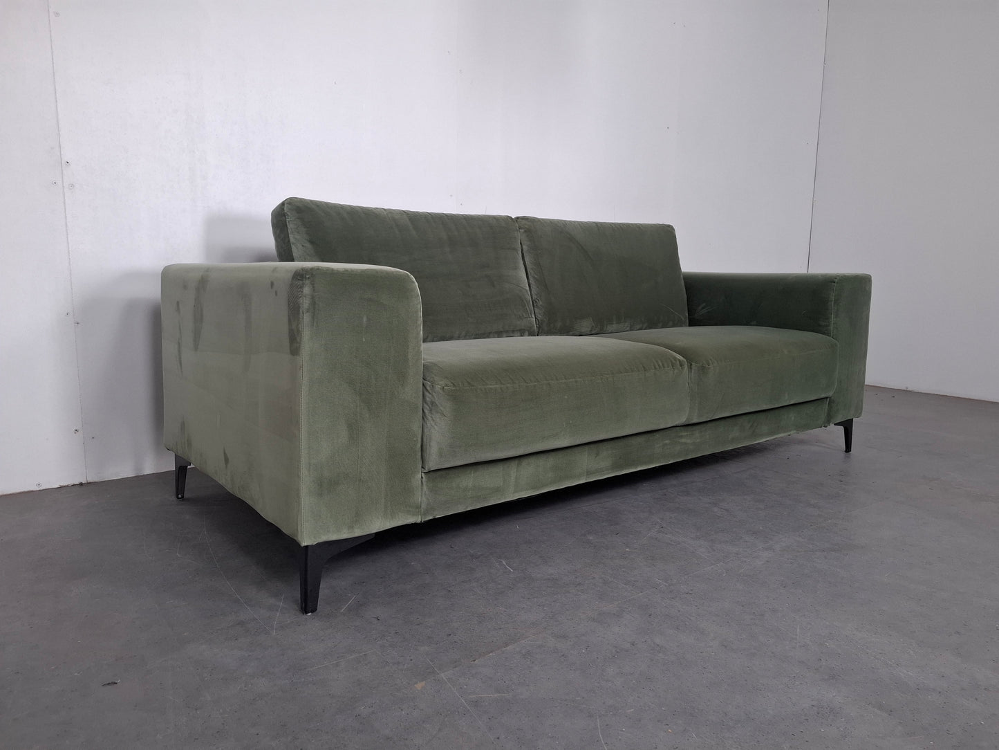 Velvet 2,5 zits Bank | Groen
