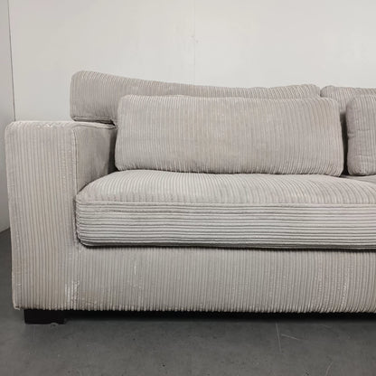 Vellarte Furniture Ribstof bank | Wit