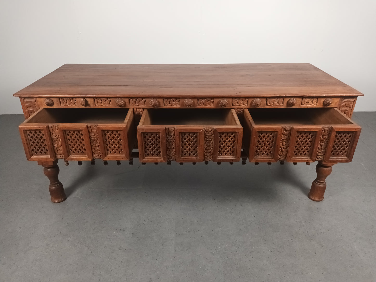 Indische handgesneden Ladekast | 3 Lades