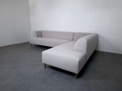 Hoge kwaliteits, moderne stijls hoekbank | Beige /Wit